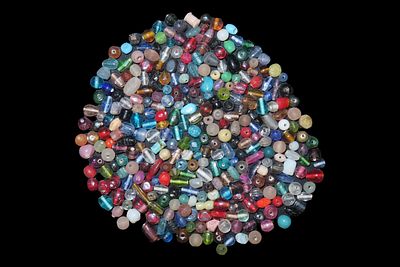 Collection of Early Historic Glass Trade Beads, Oregon