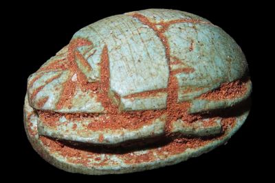 7/8" Ancient Egyptian Scarab, New Kingdom
