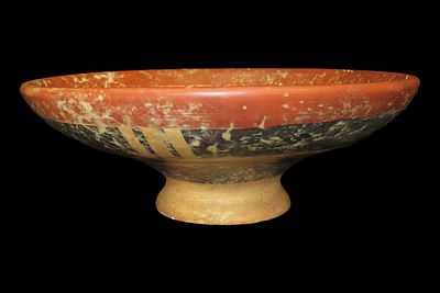 13 1/2" Pre-Columbian-Style Nari&ntilde;o Capul&iacute; Pedestal Bowl, Ecuador