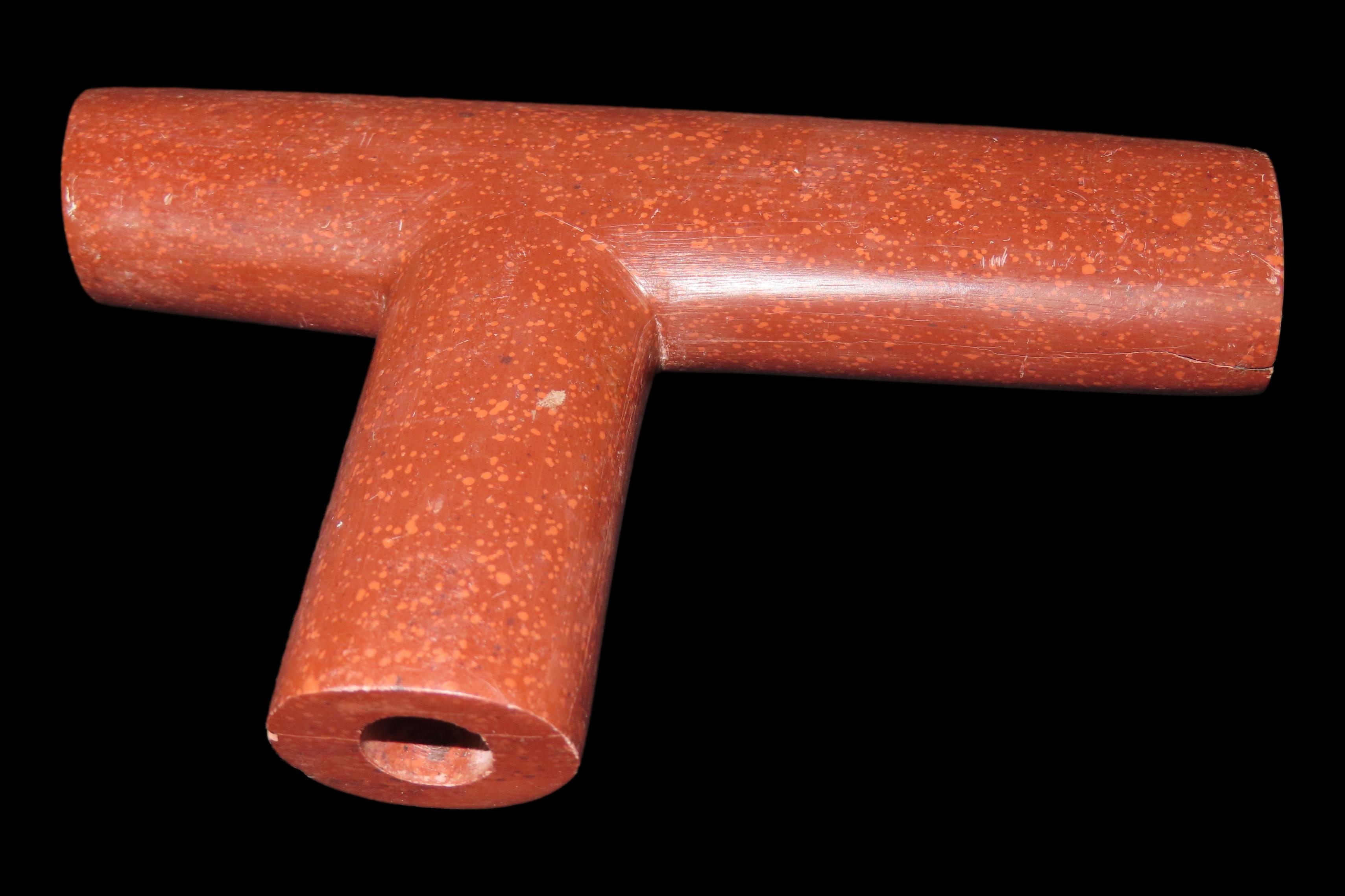 5" Historic Catlinite T-Pipe, Midwest