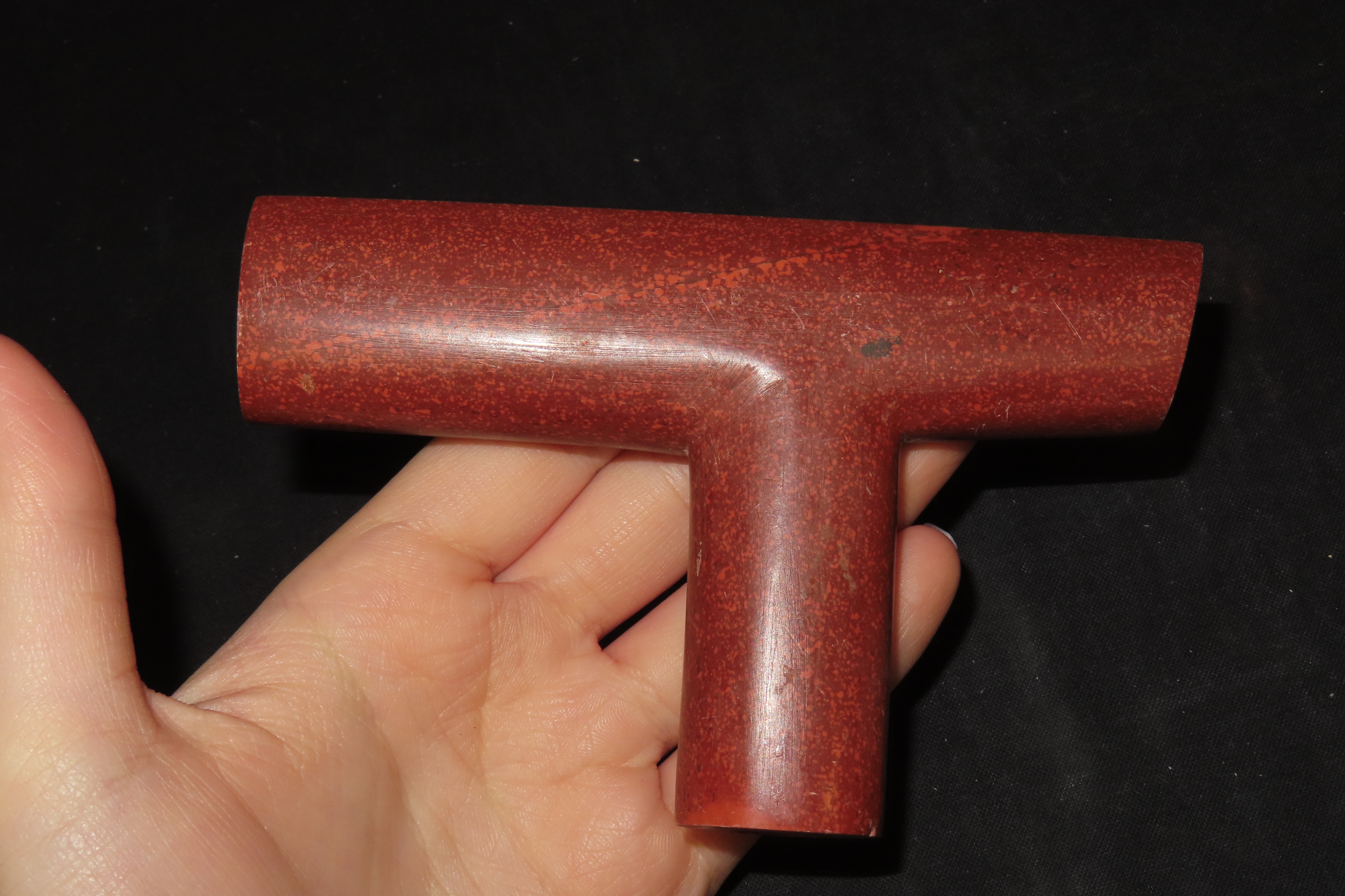 5" Historic Catlinite T-Pipe, Midwest