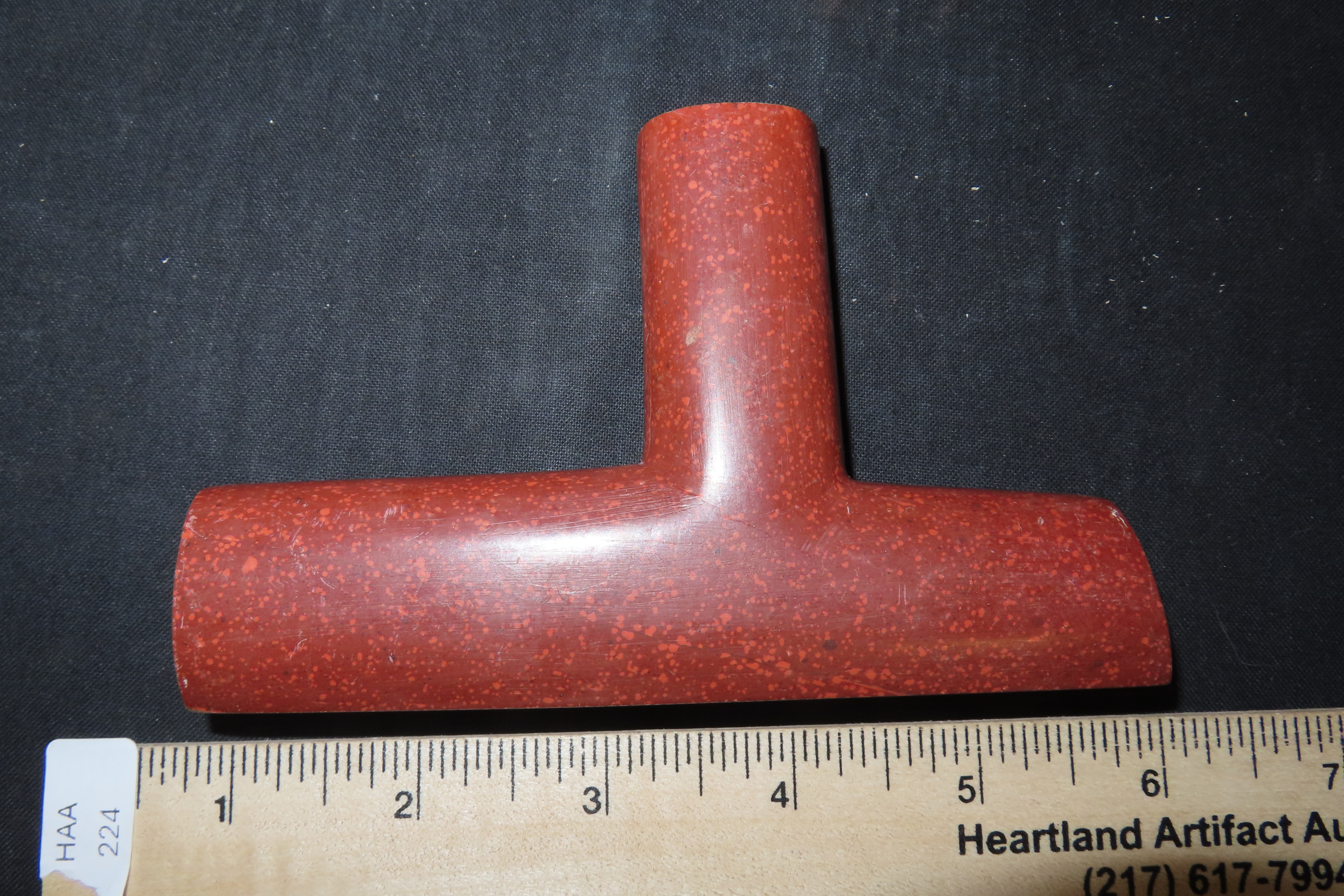 5" Historic Catlinite T-Pipe, Midwest