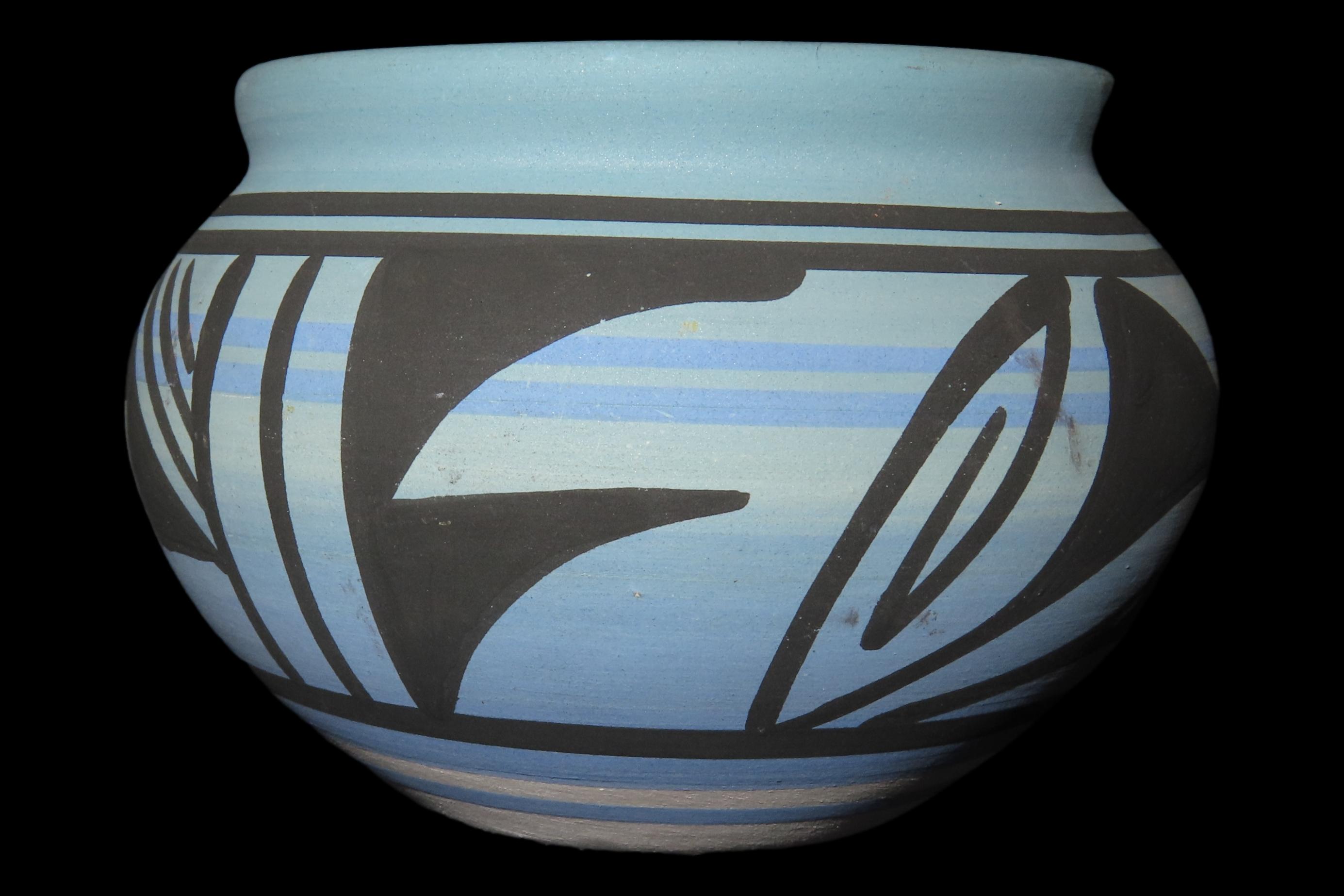 3 1/2" Navajo Hand-Painted Jar / Vase, Signed, Southwestern Pottery