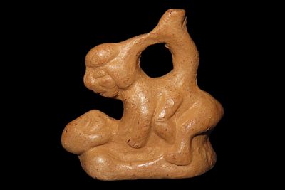 1 1/4" Miniature Pre-Columbian-Style Moche Erotic Human Effigy, Peru