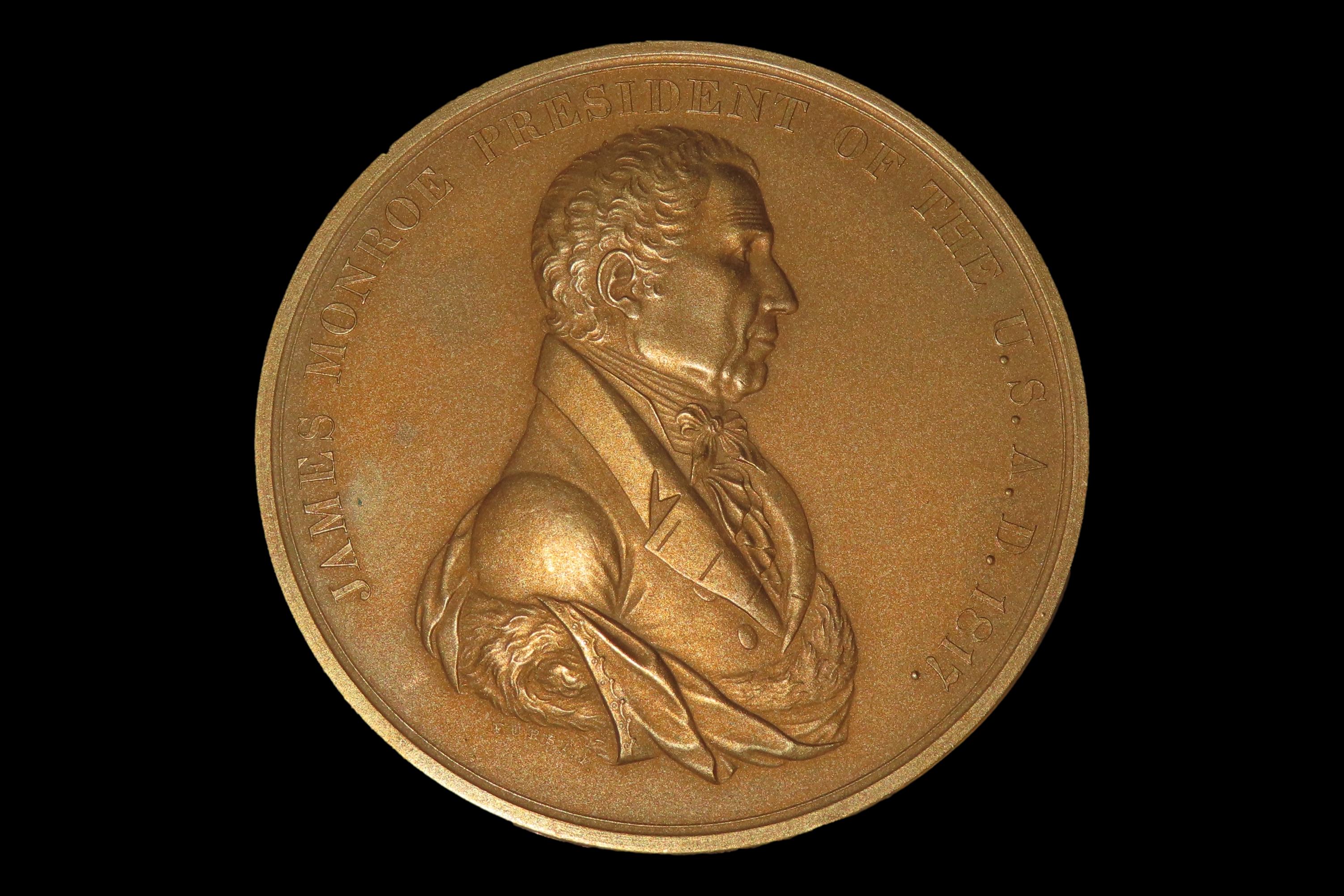 3" Vintage James K. Polk Indian Peace Medal