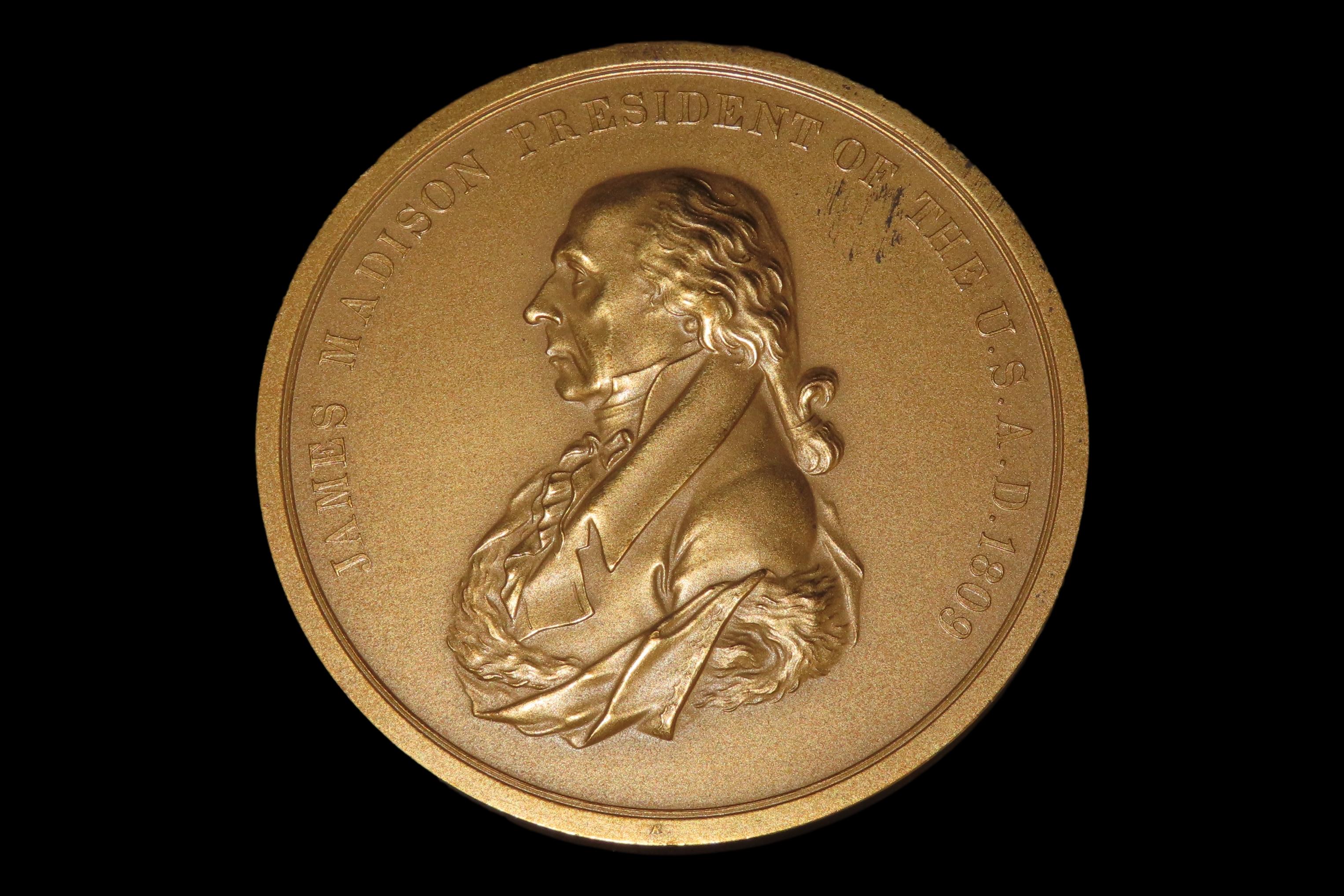 3" Vintage James Madison Indian Peace Medal