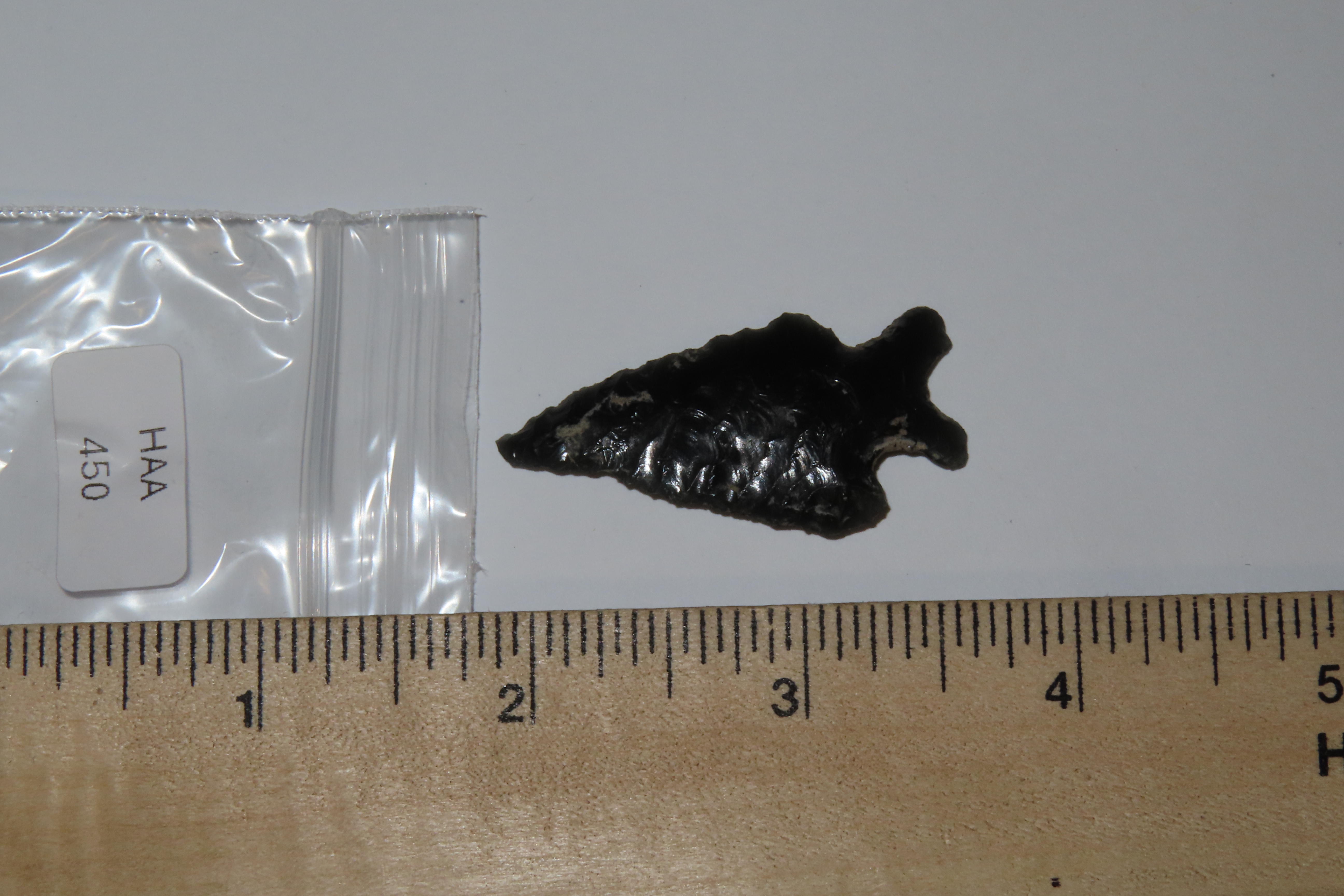 Obsidian Bifurcated Base Bird Point, Oregon