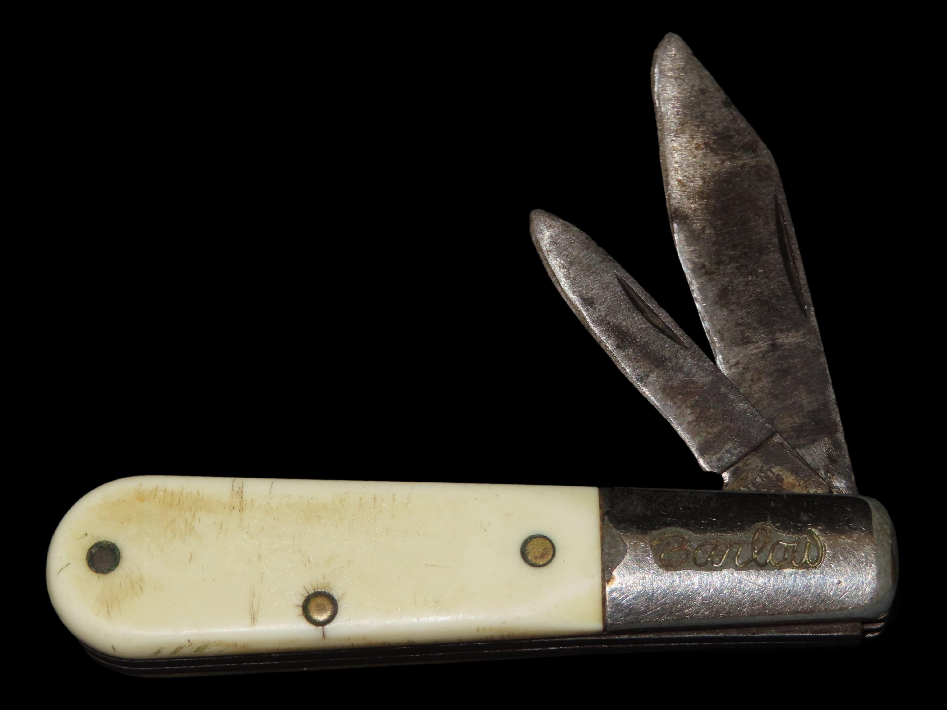 Vintage Barlow Advertising Pocket Knife, Adair, Iowa, Ranger, Made in USA