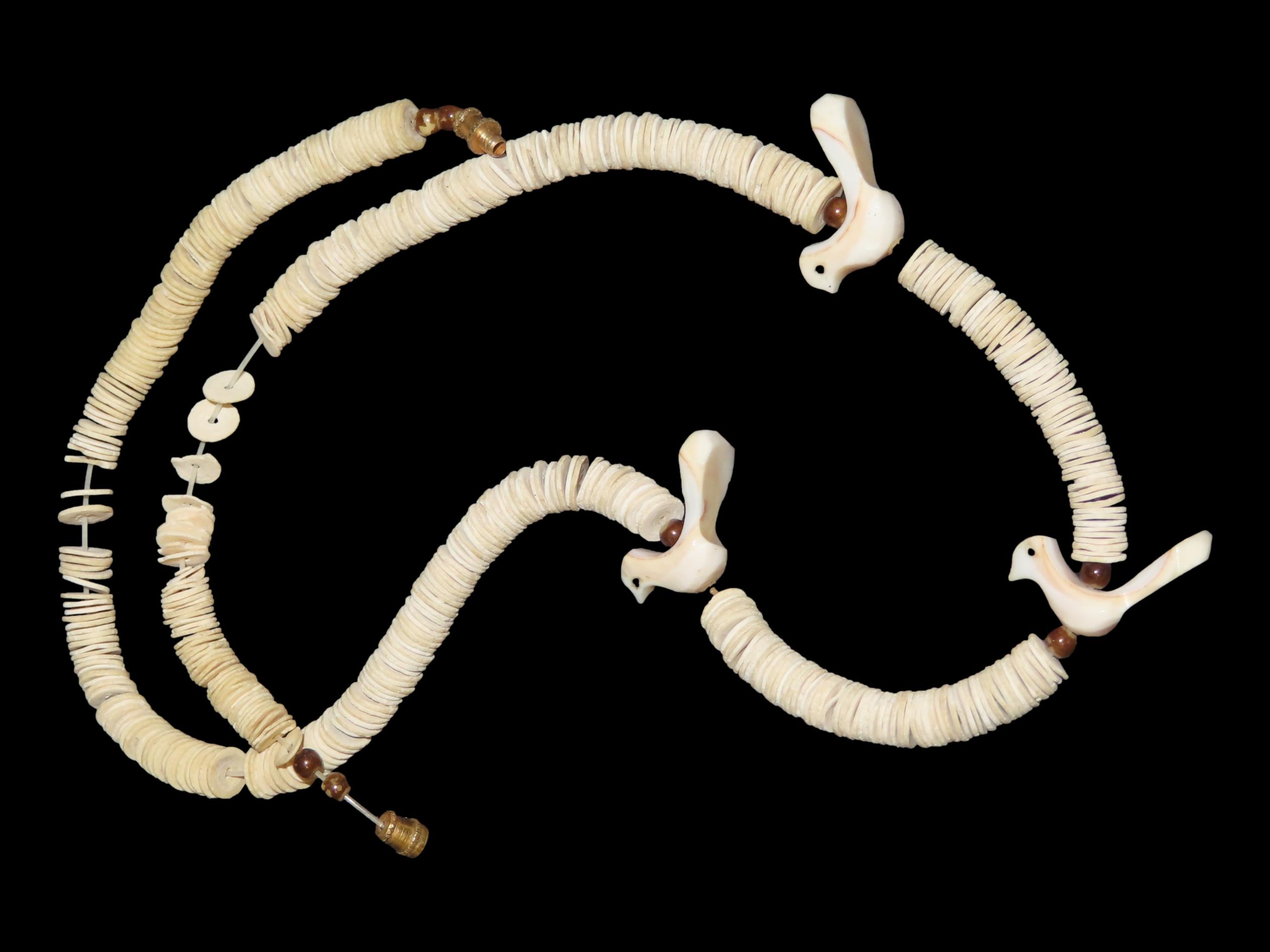 Nice Zuni Bird Effigy Beaded Necklace