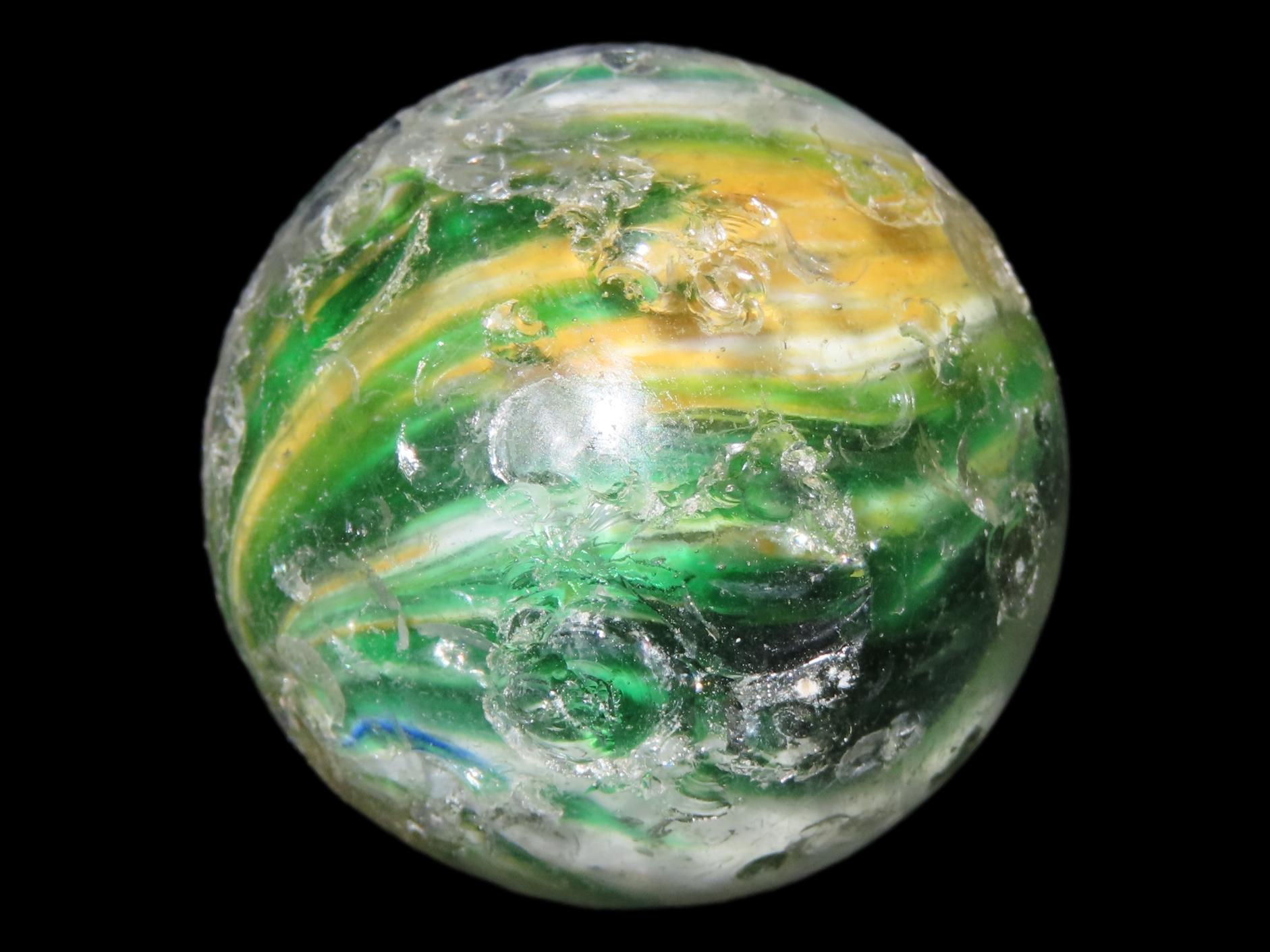 1 1/4" Large German Handmade Onion Skin Shooter Marble
