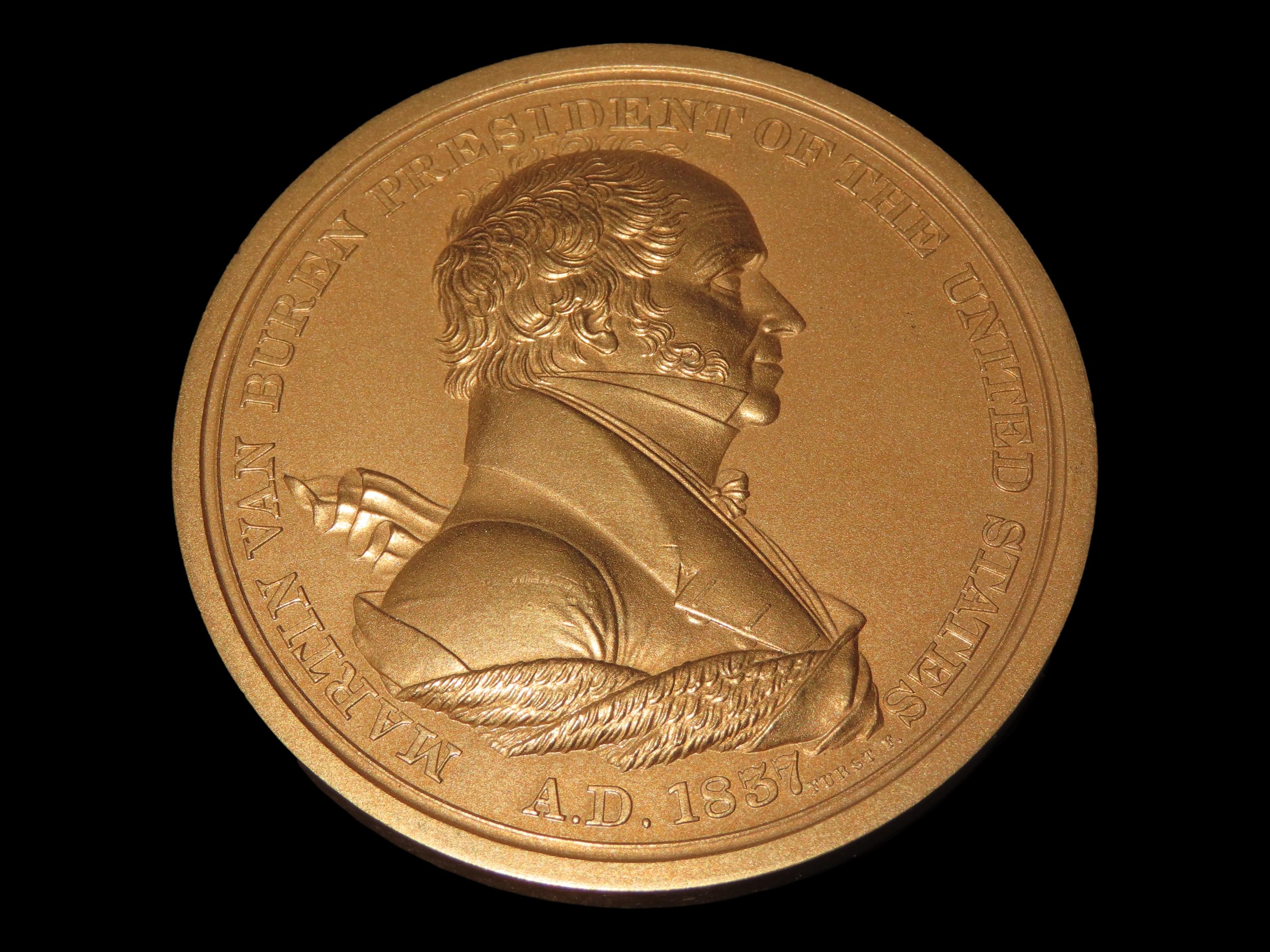 3" Vintage Martin Van Buren Indian Peace Medal