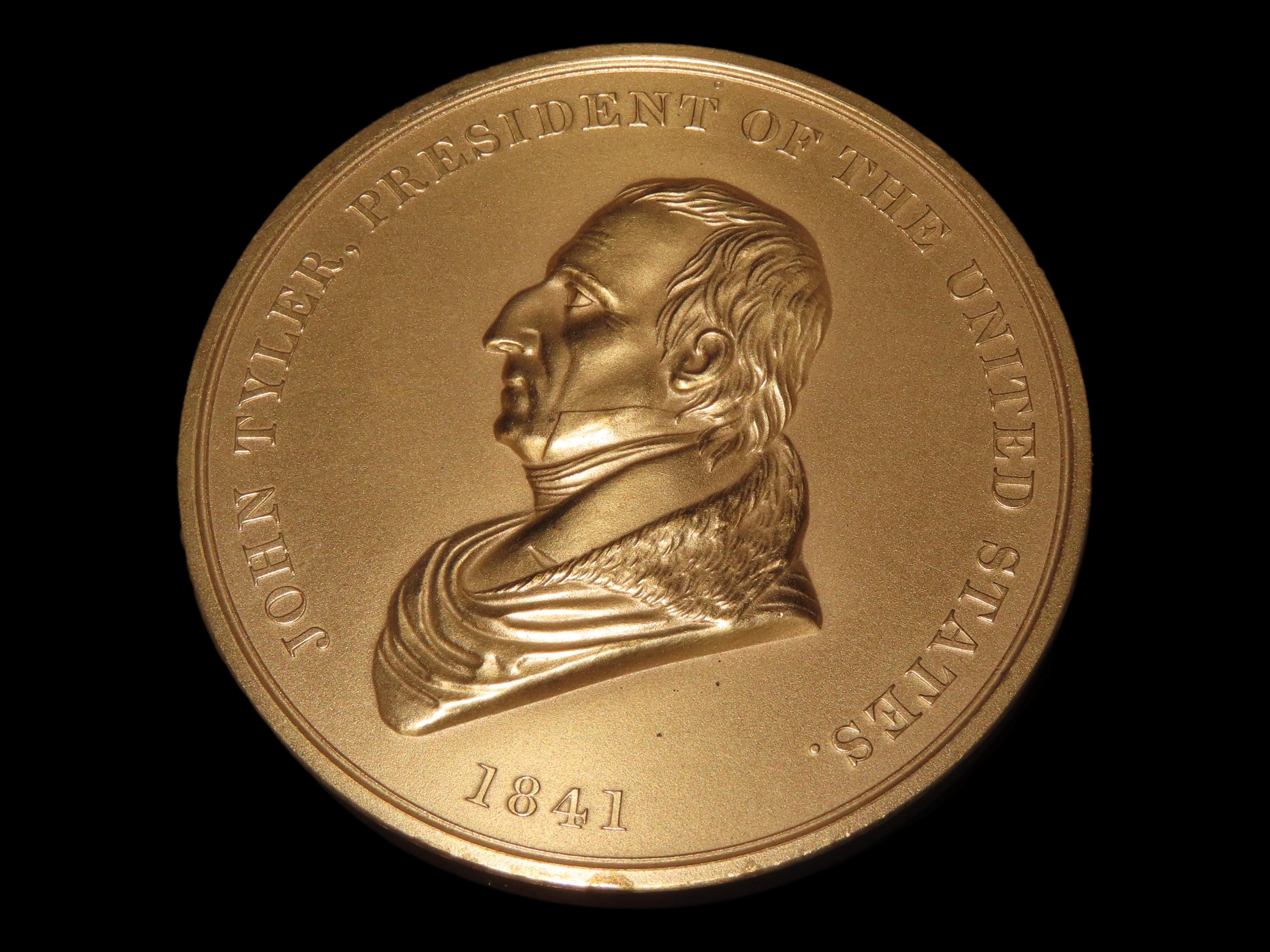 3" Vintage John Tyler Indian Peace Medal