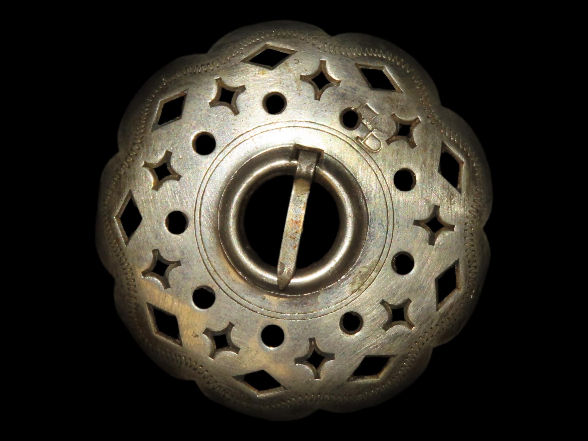 Nice Silver Fur Trade Brooch with Maker's Mark / Touchmark, Recovered in New York
