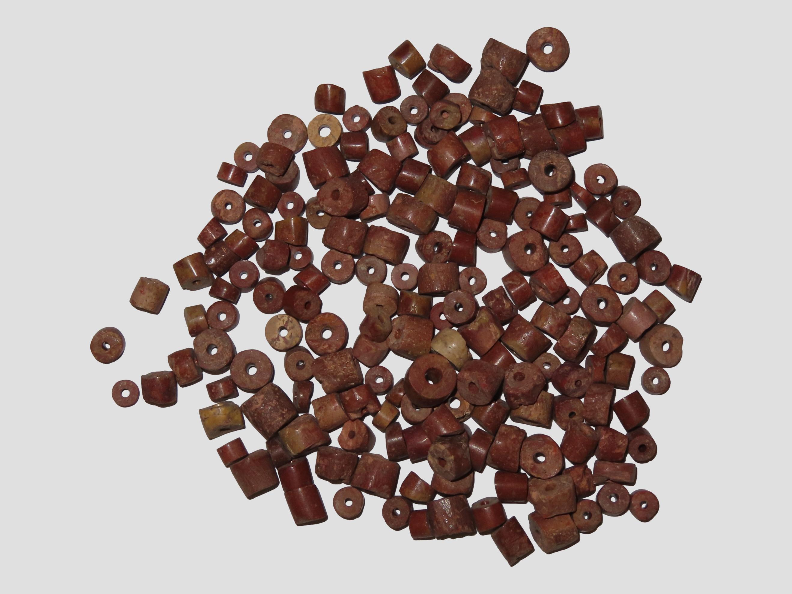 Huge Lot of Chippewa Pipestone Beads