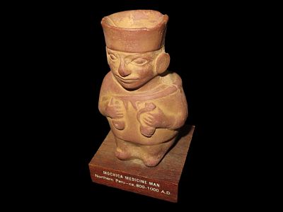 Pre-Columbian-Style Human Effigy Pottery Figure
