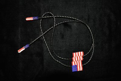 20 1/2" Native American Bolo Tie Beaded