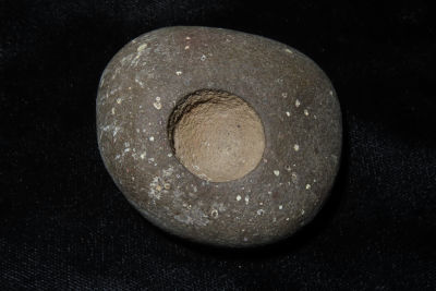 2 1/8" Dimpled Fire Starter, found in S.E. Missouri / N.E. Arkansas.