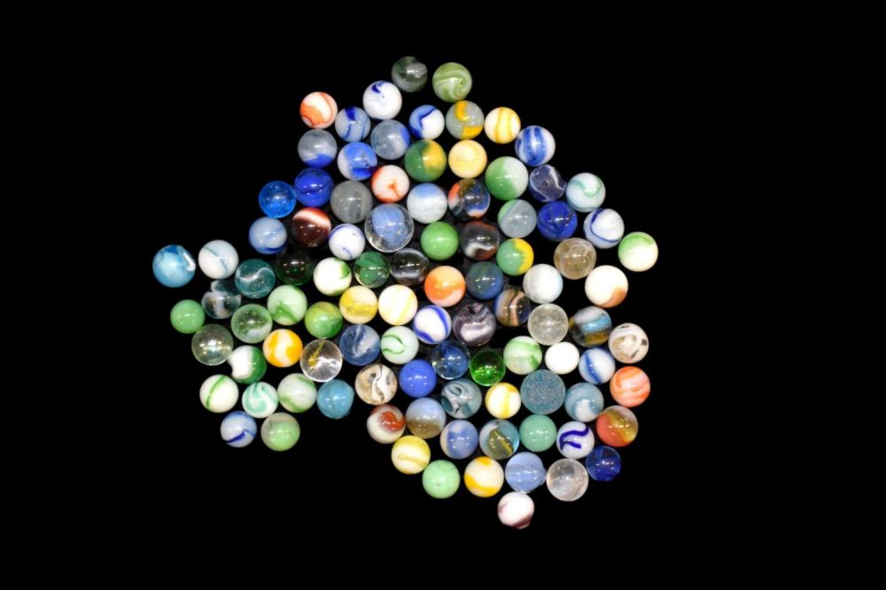 Lot 428 Group of 96 Vintage Marbles Heartland Artifact Auctions