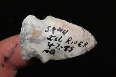 1 1/2" Side Notch, Illinois River, 1988 , Collection of Roger Doetman, Effingham, Illinois. 1 