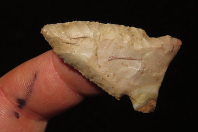 1 3/8" Side Notch with heavily ground base , Collection of Roger Doetman, Effingham, Illinois