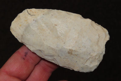 3 3/8" flint celt with nice u square polish Collection of Ralph Kempf, Southeast Iowa