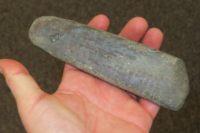 6" celt found in Wisconsin out of the Robert Hruska collection