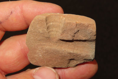 sandstone pipe fragment Collection of Roger Doetman, Effingham, Illinois