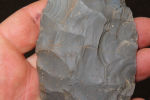 4 1/2" hornstone cache blade, broken and glued Collection of Roger Doetman, Effingham, IllinoisImage - 4