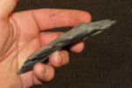 4 1/2" hornstone cache blade, broken and glued Collection of Roger Doetman, Effingham, IllinoisImage - 5