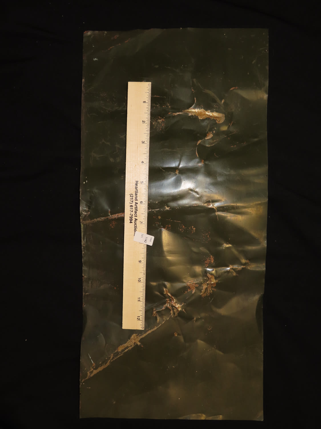 Lot 341 RARE VINTAGE METAL SIGN FROM QUINCY ILLINOIS, PUTNAM DYES