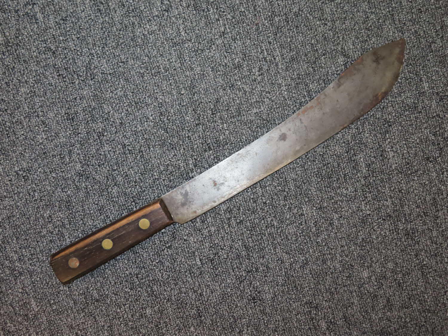 Lot 184 - Antique Machete / Butcher Knife 17 3/8