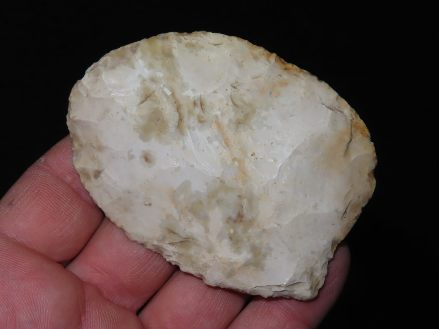 Lot 107 3" Clovis Knife, Nice Wide Overshot Flakes, Good Edgework