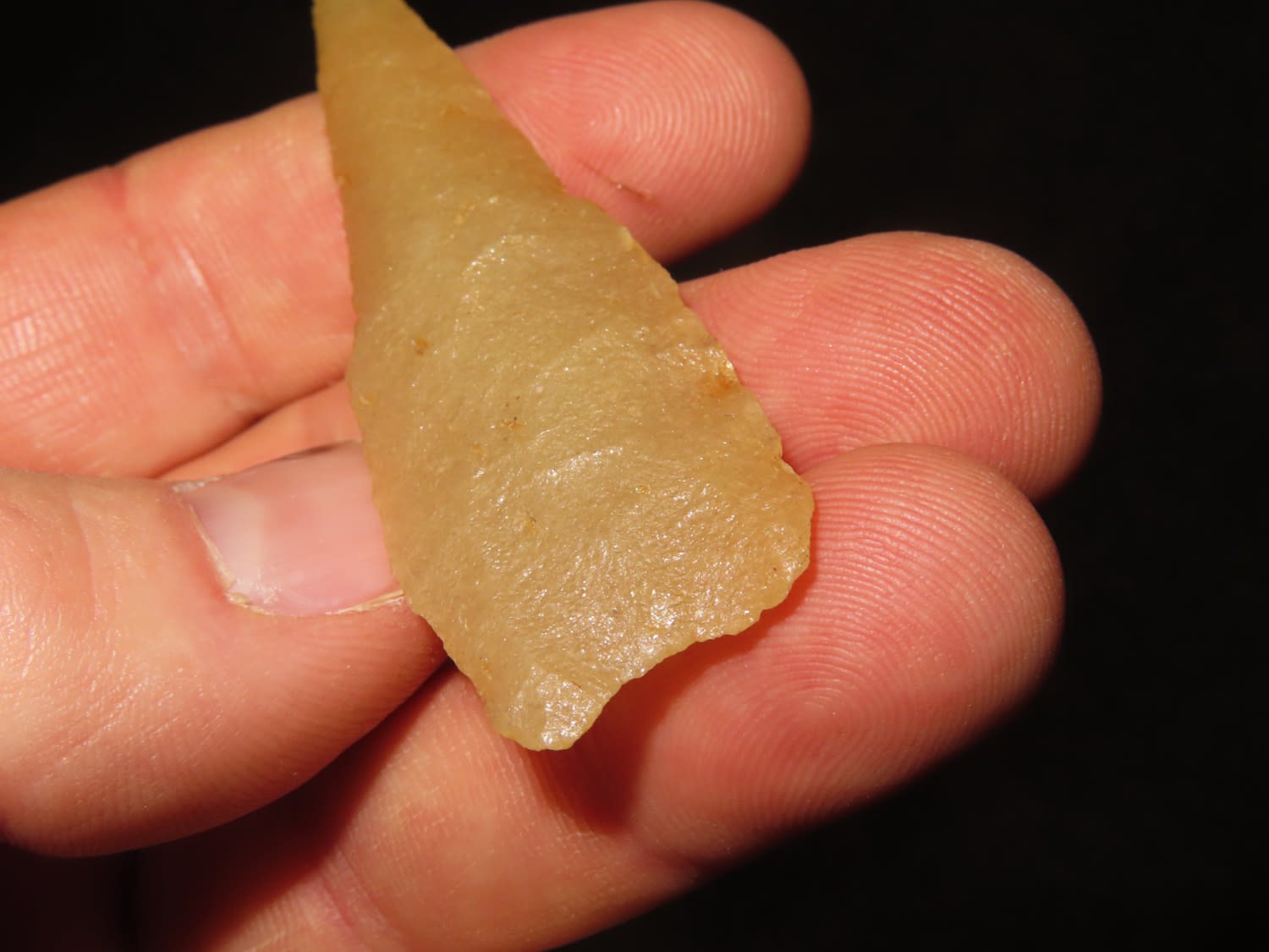 Lot 122 2 11/16" Paleo /Archaic Drill, Hixton Quartzite Material