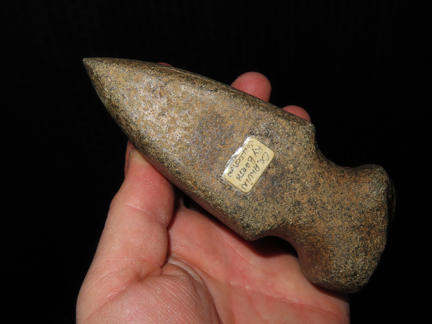 Lot 115 5" FINE KEOKUK AXE FOUND IN KEOKUK COUNTY IOWA, GREAT FORM
