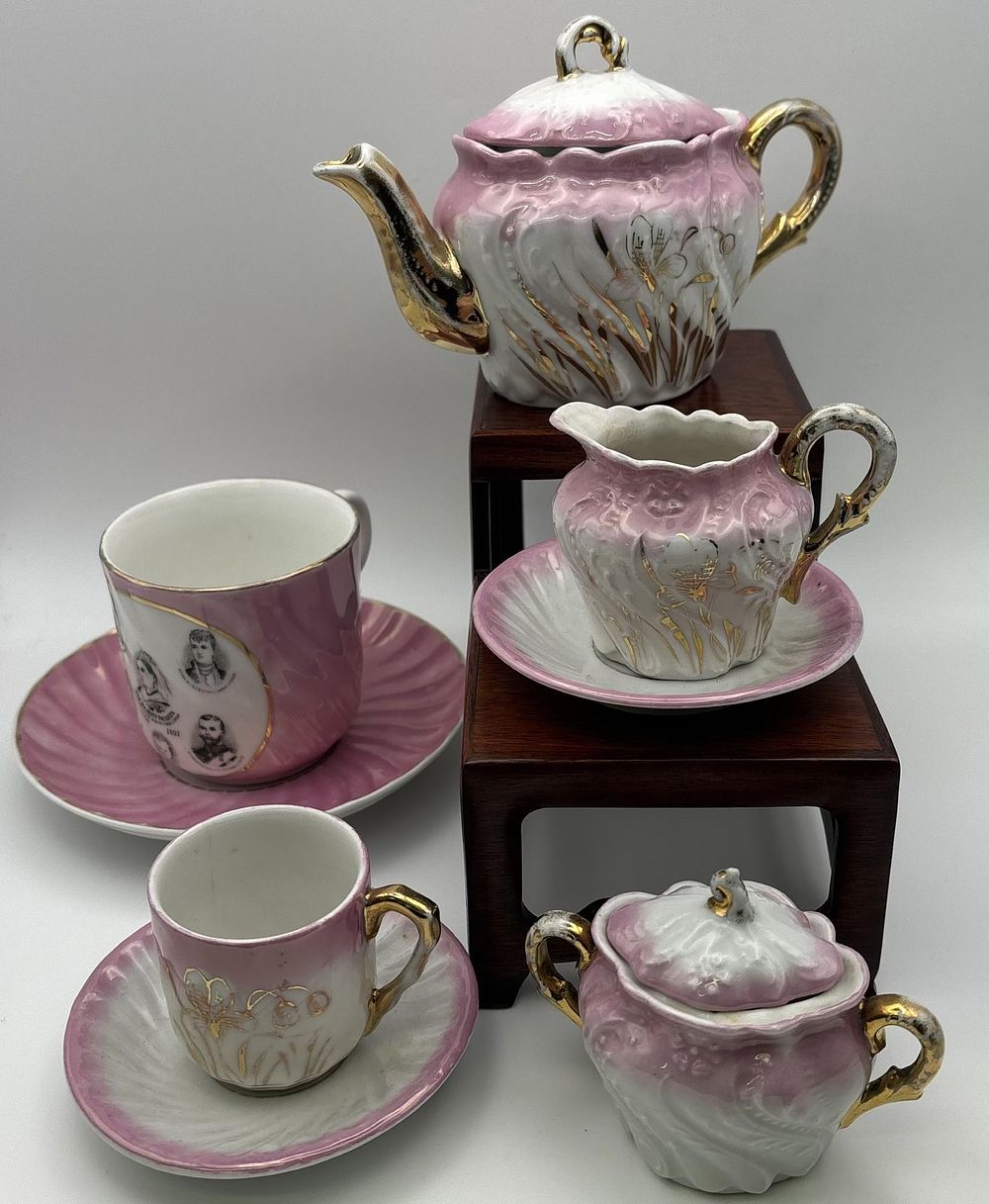 Queen Victoria Diamond Jubilee tea set. German origin.