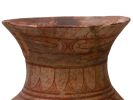 A LARGE DECORATED POTTERY VESSEL, PROBABLY THAI, CA. 300 BC - AD 200. A pottery vessel with Image - 2