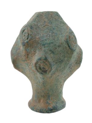 A MIDDLE-EASTERN BRONZE MACEHEAD, CA. 1000 BC. A bronze mace-head originating possibly from the