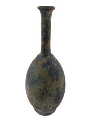 A BRONZE VESSEL, POSSIBLY ROMAN, CA. 1ST OR 2ND CENTURY AD. A bronze Unguentarium, CA 1st or 2nd