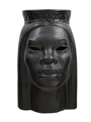 A DOANE POWELL SIGNED TERRACOTTA VOTIVE LAMP, EARLY 20TH CENTURY. An unusual terracotta lamp in 