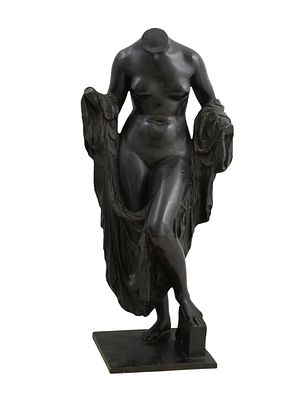 A MARIO KORBEL SIGNED BRONZE 'VENUS', NUMBERED 1, DATED 1922. 'Venus', a bronze sculpture by 