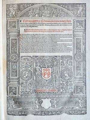 1537 POST-INCUNABULA CANON LAWS ANTIQUE FOLIO 16TH CENTURY. Bonifacio VIII / Clemente V 