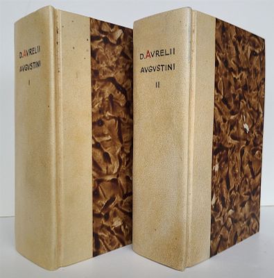 1545 WORKS OF AURELIUS AUGUSTINUS 2 VOLUMES 16TH CENTURY ANTIQUE. AUGUSTINUS, Aurelius 