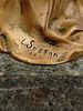 A SIGNED FRENCH BRONZE FEMALE FIGURE BY L. SOSSON. A Lucien Sosson (1875-1963) gilt-bronze Изображение - 2