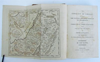 1811 CONQUEST OF CANAAN BY JOHN MARTIN ANTIQUE W/ MAP AMERICANA FRANKFORD. The Conquest Of 