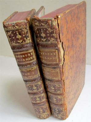 GERMAN THEATRE 1772 2 VOLUMES THEATRE ALLEMAND IN FRENCH ANTIQUE. "Theatre Allemand" by Georg 