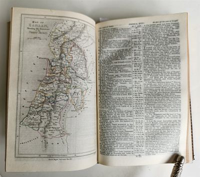 1830 BIBLE IN ENGLISH ANTIQUE ILLUSTRATED W/ MAPS. The English version of the Polyglott Bible 