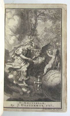 1718 THE CRADLE AND THE GRAVE BY FRANCISCO DE QUEVEDO ANTIQUE VELLUM BOUND. DE WIEG En't GRAF 