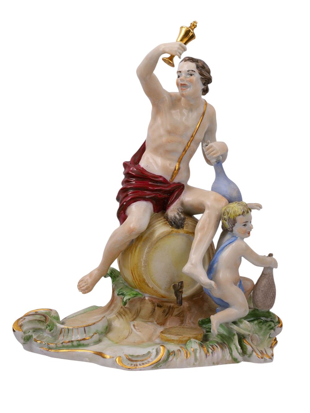 A GERMAN PORCELAIN FIGURAL GROUPING BY FURSTENBERG, 18TH C. A GERMAN PORCELAIN FIGURAL GROUP 