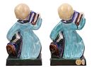 A PAIR OF VIENNESE ANZENGRUBER PORCELAIN FIGURAL BOOKENDS, C. 1920S. A pair of porcelain Image - 3