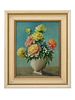 AN OIL ON BOARD PAINTING OF A FLORAL BOUQUET BY ALFONSO T. TORAN. ALFONSO T. TORAN (20th Image - 1